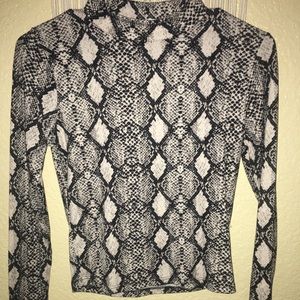 Snake skin top